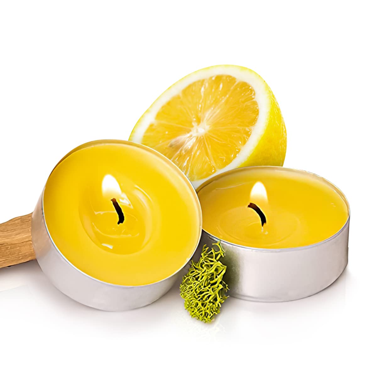 Tea Lights Candles Citronella Candles Tealights Scented 25 Pack - Mosquito, Insect, Fly Repellent Candle - Fresh Scent with 4 Hour Burn Time