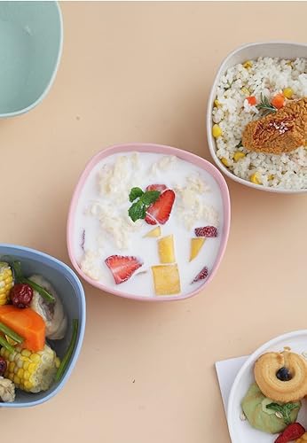 Miniatura 7 de SOUJOY Paquete de 20 cuencos de paja de trigo, cuencos de cereales irrompibles de 20 onzas, cuencos de sopa reutilizables para aperitivos, arroz,