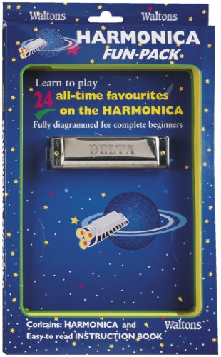 Waltons Delta Harmonica Fun Pack - Key of C - Learn to Play Harmonica - For Beginners, Intermediate, & Experts - Instruction Lesson Booklet Included