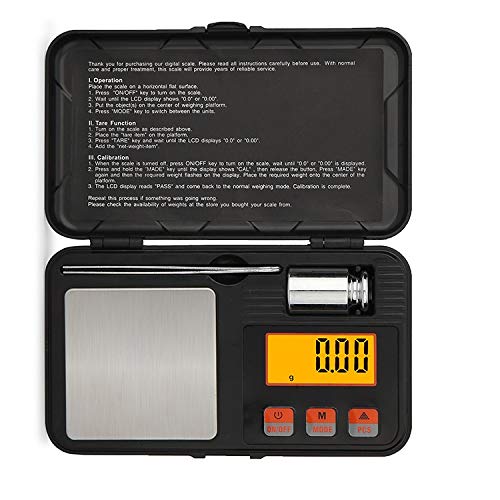 Balance de précision 0.01g pour bijoux en or avec écran LCD et pince de mesure