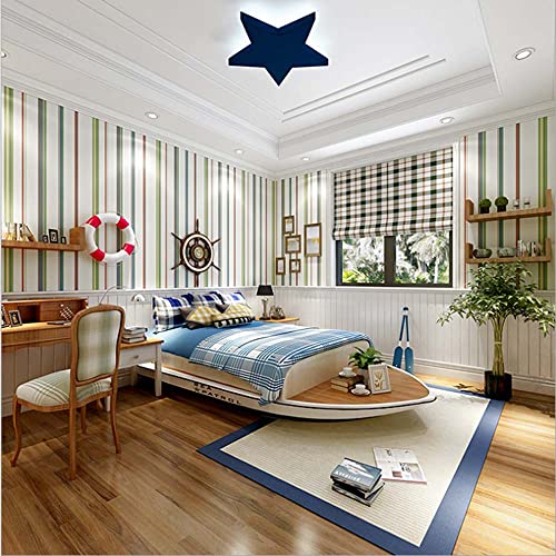 Papel pintado de rayas verticales para el dormitorio de los niños 4