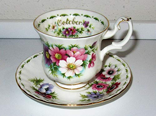 Royal Albert/ottobre / set da 2 pezzi / originale / Bone China / tazza da collezione / piccola