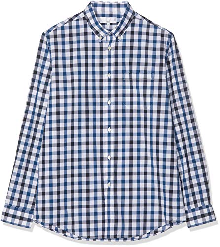 Marchio Amazon - MERAKI Camicia in Cotone a Manica...