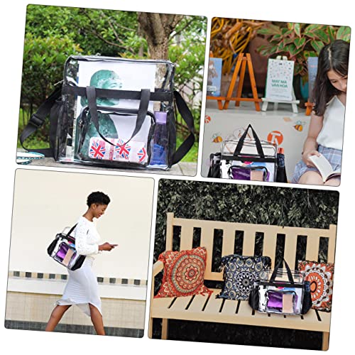 1pc Large Capacity Transparent Beach Bag Lightweight Tote for Travel Vacation and Everyday Use for Toys Towels Clothes and Swim Accessories2