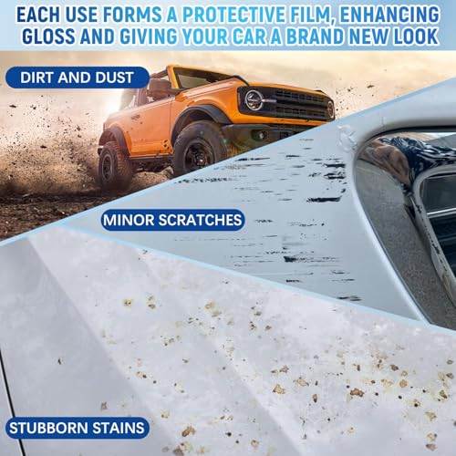 Gyonwt 2PCS Nano Quick-Coat Restore, Quick Coat Restore Coating Spray, Advanced Automobile Quick-Acting Coating Agent, Multi-Functional Coatings Renewal Agent Spray with Dust Proof for Car