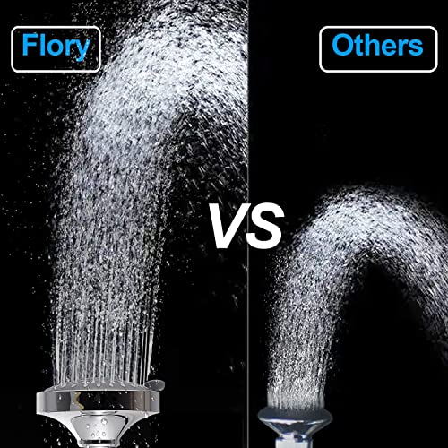 R Flory 4" High Pressure 5 Modes Shower Head 360 Adjustable Fixed Showerhead Bathroom Diy Tool Bathing Accessory (Bronze) #TOP3