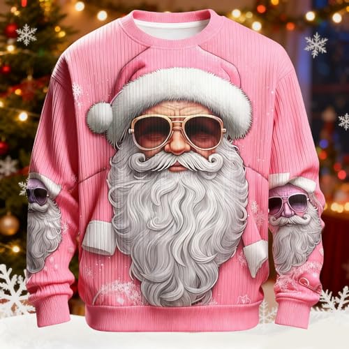 Sudadera de Papá Noel sin KnitPattern jersey navideño XXXXXL 2