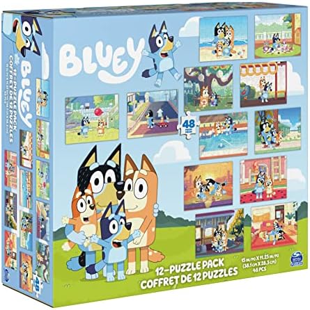 Bluey 12-Pack of Jigsaw Puzzles for Families Kids and Preschoolers Ages 4 and Up 6 5117tb8FvVL. AC