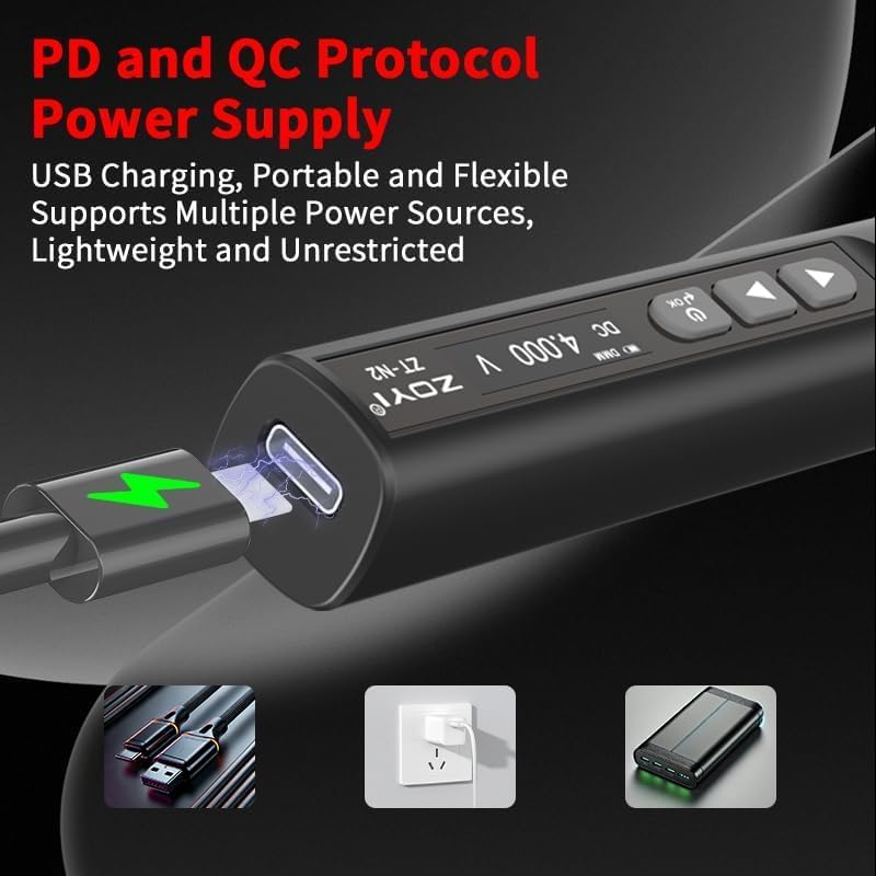 ZOYI ZT-N2 Soldering Iron Kit Welding Tool 75W 2-in-1 Smart Multimeter AC/DC Voltage OLED Display Measurement USB Wireless Electric Portable for Home Appliance Repair