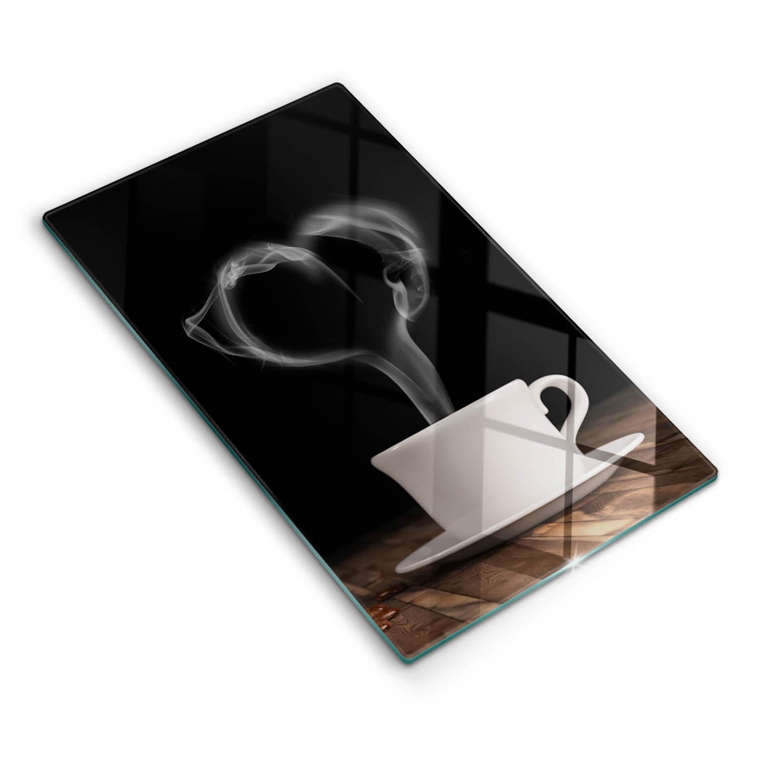Plaque cuisson induction protégée avec style par la planche Wallfluent