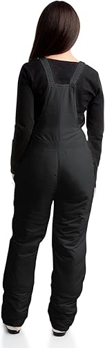 Miniatura 6 de Overol con peto de esquí para mujer, impermeable, aislado, para snowboard, pantalones de nieve para mujer (tallas S-2XL)