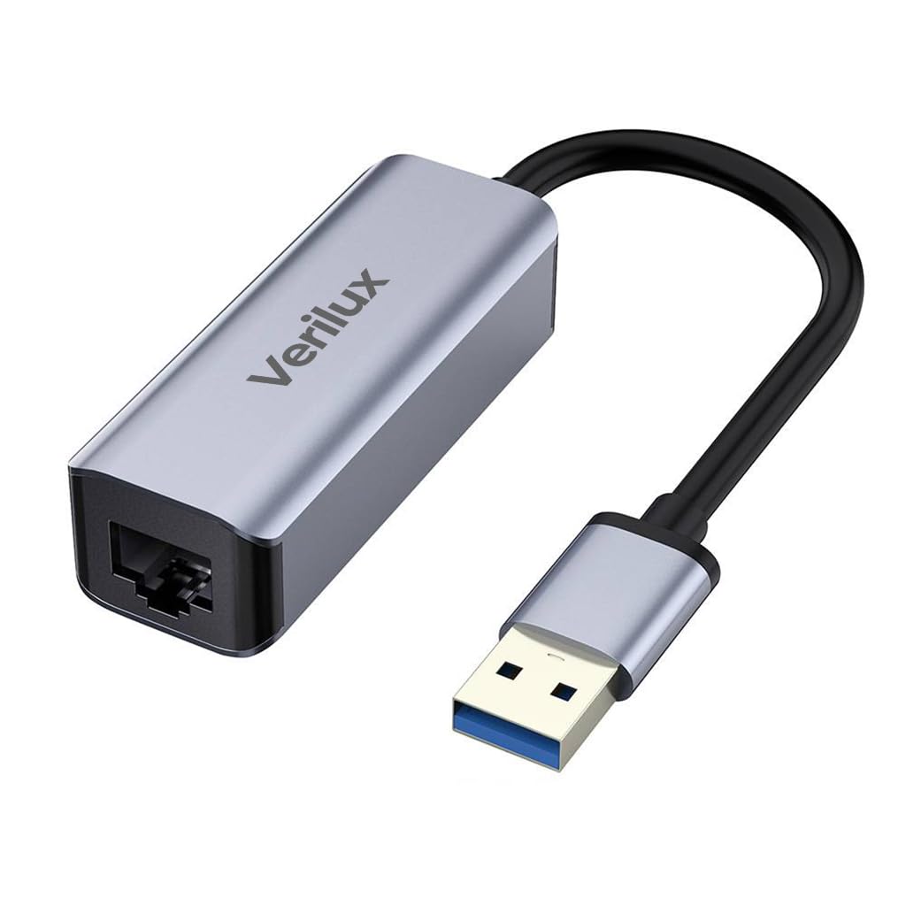 Verilux® USB to Ethernet Adapter, USB 3.0 to RJ45 Gigabit Ethernet Adapter, USB A to RJ45 LAN Network Adapter Compatible for Laptops, Desktop Computers, Gaming Consoles, Smart TVs (B0CB3Y1R89) Amazon Price History, Amazon Price Tracker