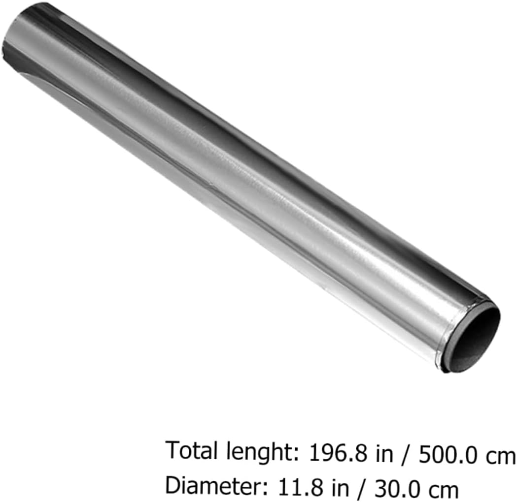 4 Rolls of 30cm x 5m Heavy Duty Aluminum Foil Tinfoil Wraps Non-stick for Restaurants Home