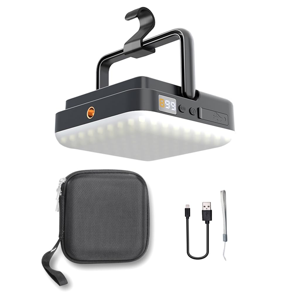 Bamberg Lanterna da A LED Ricaricabile 1000LM, 13500mAh Lampada da Impermeabile Portatile per Interruzioni di Corrente, Emergenza, Escursionismo