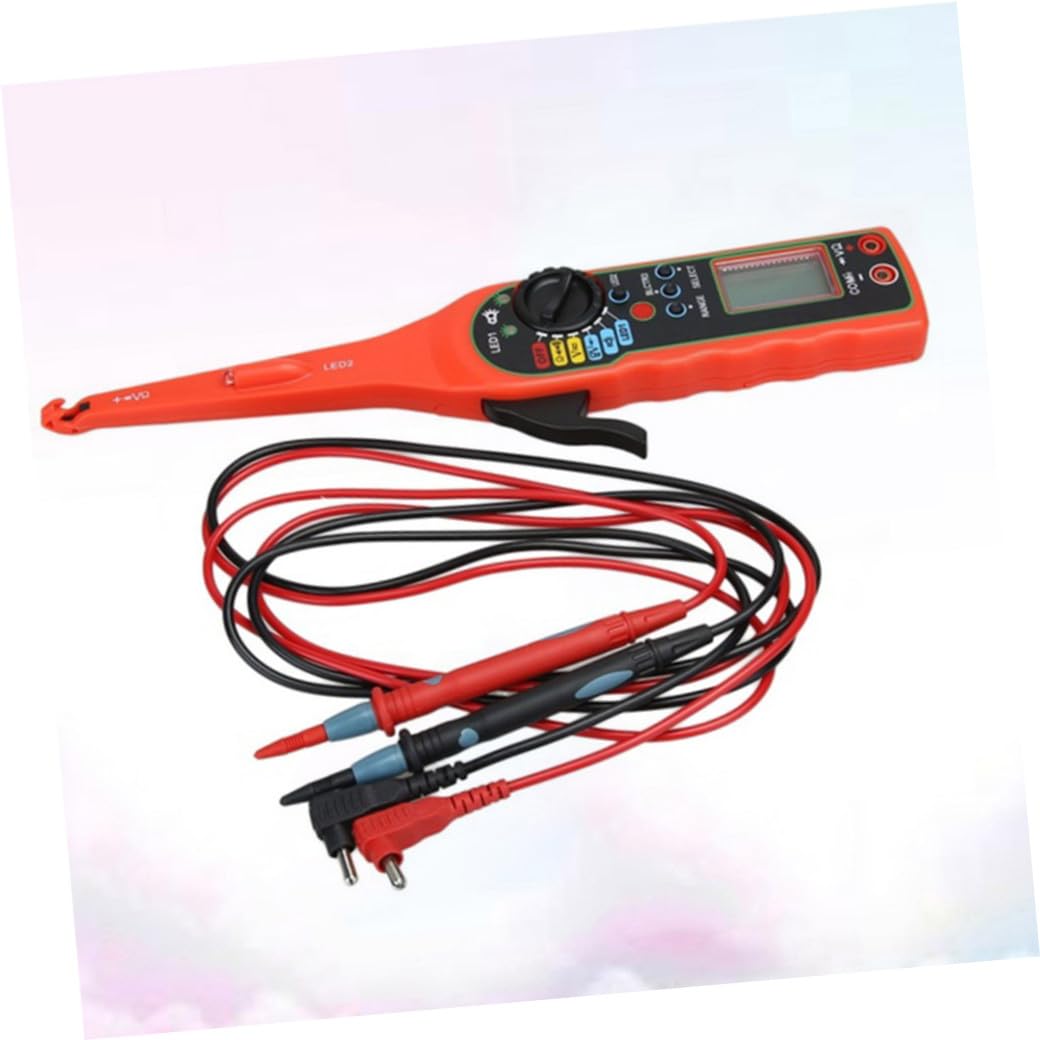 Testeur de Tension Automobile Multifonction Rouge en Plastique