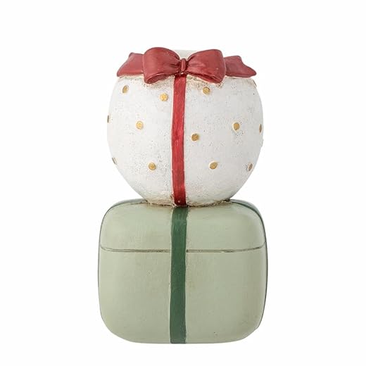 Bloomingville Wish kandelaar, polyresin, groen, Ø5xH9 cm