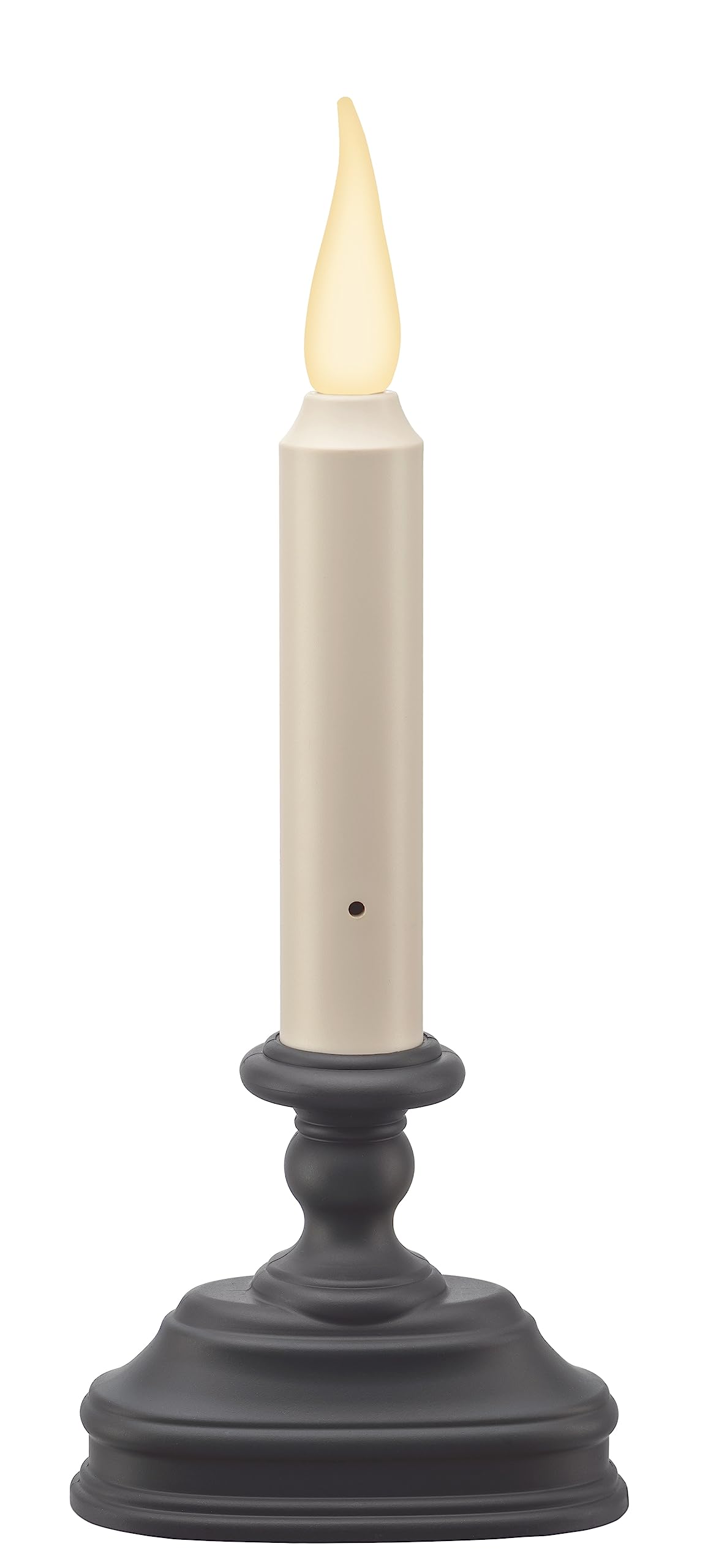 FPC1620A Battery Operated 9 Inch Window Candle New Dynamic 3 D Warm White Flicker Flame, with 3 Position Switch and Automatic On Timer