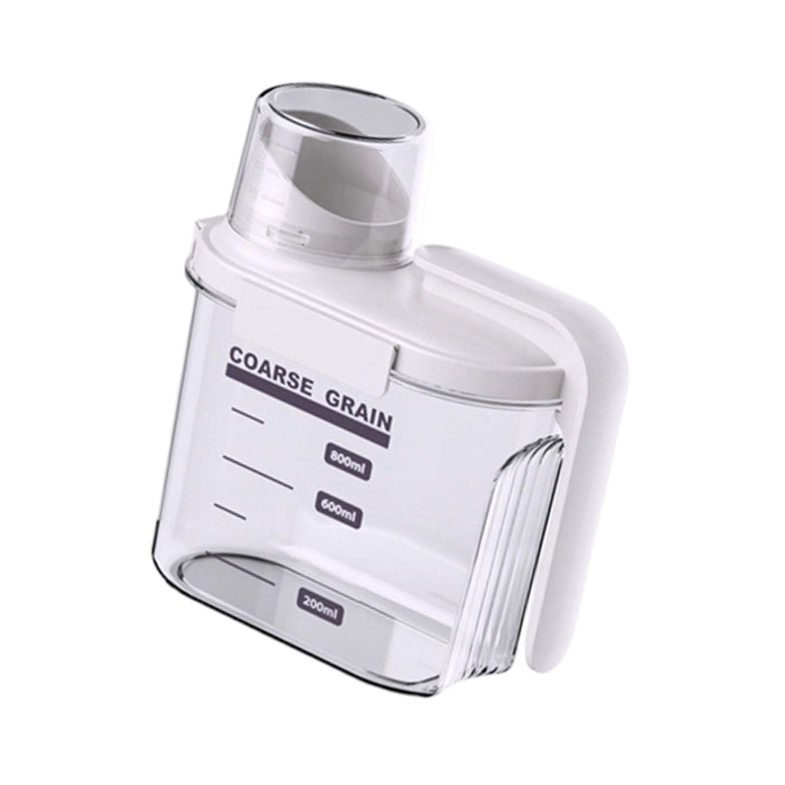 TQUXNGA Efficient Dry Item Container with Strong PP Construction and Ergonomic Handle for Everyday Needs Spill Safe Pet Jar