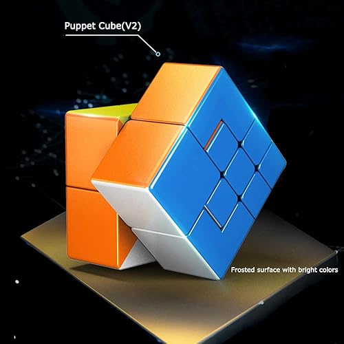 Miniatura 3 de AI-YUN Cubo de velocidad de marionetas 3x3, cubo mágico de vendaje 3x3, juguetes de rompecabezas para el cerebro, rotación limitada, cubo nuevo