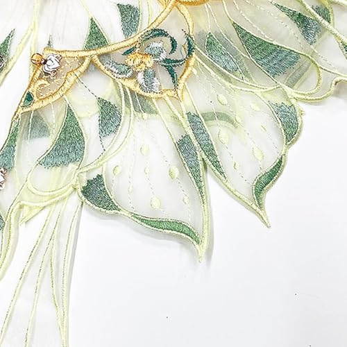 Removable Collar Shawl Sweet Floral Shawl Organza Embroidered Collar Decorative Shirt Collar Chinese Aesthetics3