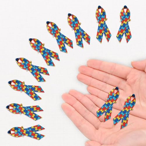 Broches de autismo en pack de 100 piezas para detalles solidarios en causas benéficas 4
