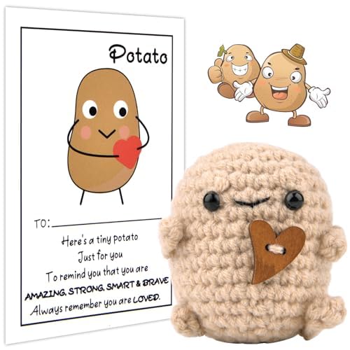 Glücksbringer Kartoffel Aus Acryl - 11x11cm Mit Motivationssprüchen