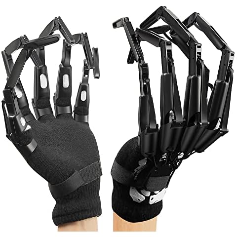 Articulated Finger Extensions, Halloween Articulated Fingers, 3D Printed Flexible Finger Extensions Fits All Finger Sizes Articulated Fingers (Black Glowing-Upgrade) Cover