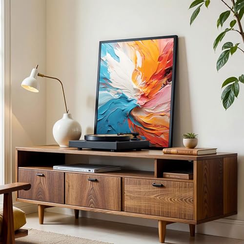 Image of The Castle Decor Abstract Wall Art | Big Size Modern Framed Painting for Living Room & Bedroom Decoration | Premium Gifting (20x30 Inches) (Design-3)