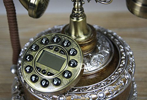 Téléphone fixe antique en bronze version 2 pour une décoration chic et rétro - 3