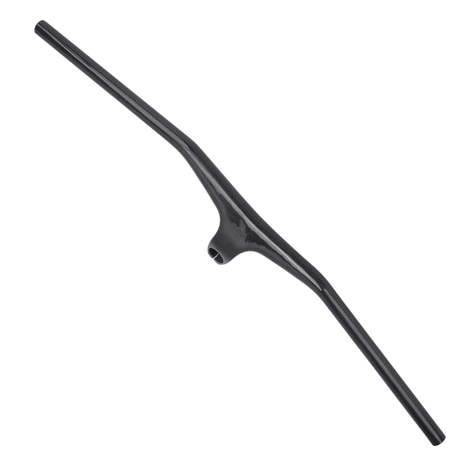 Manillar Integrado de Fibra de Carbono para Bicicleta de Montaña, Diseño Ergonómico para una Fácil Conducción, Manillar de Bicicleta Brillante 3K para Entusiastas, 800 Mm X 100 Mm
