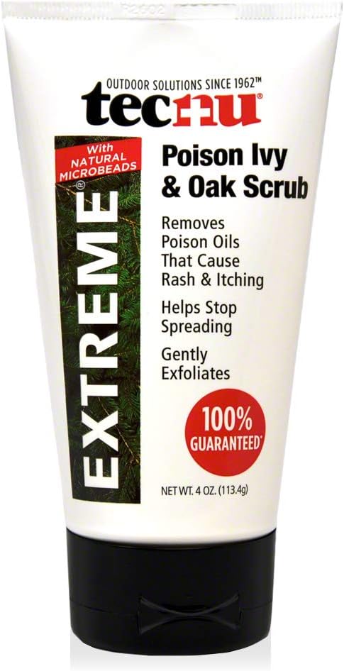 Tecnu Extreme Poison Ivy & Oak Scrub, Poison Ivy Treatment, Removes Poisonous Plant Oils That Cause Rash and Itching