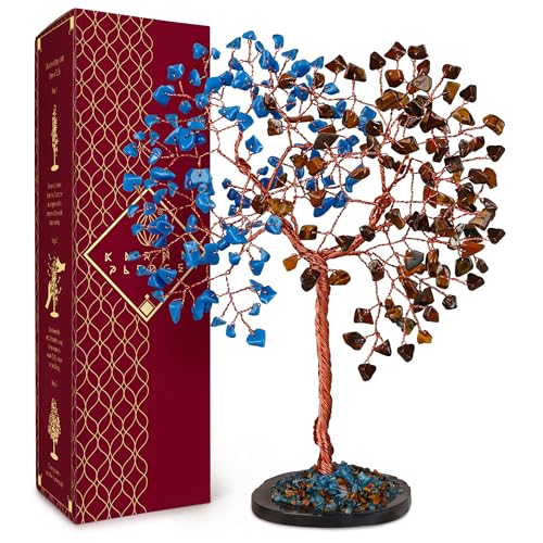 Crystal Tree for Home and Office Decoration, Pink Tiger Eye