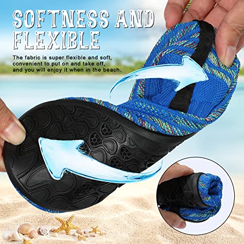Image of ANLUKE Water Shoes for Women Men Quick-Dry Swim Shoes for Pool & Beach | Breathable knit upper with a flexible barefoot feel; ideal for pool, beach, swim, yoga or slippers.