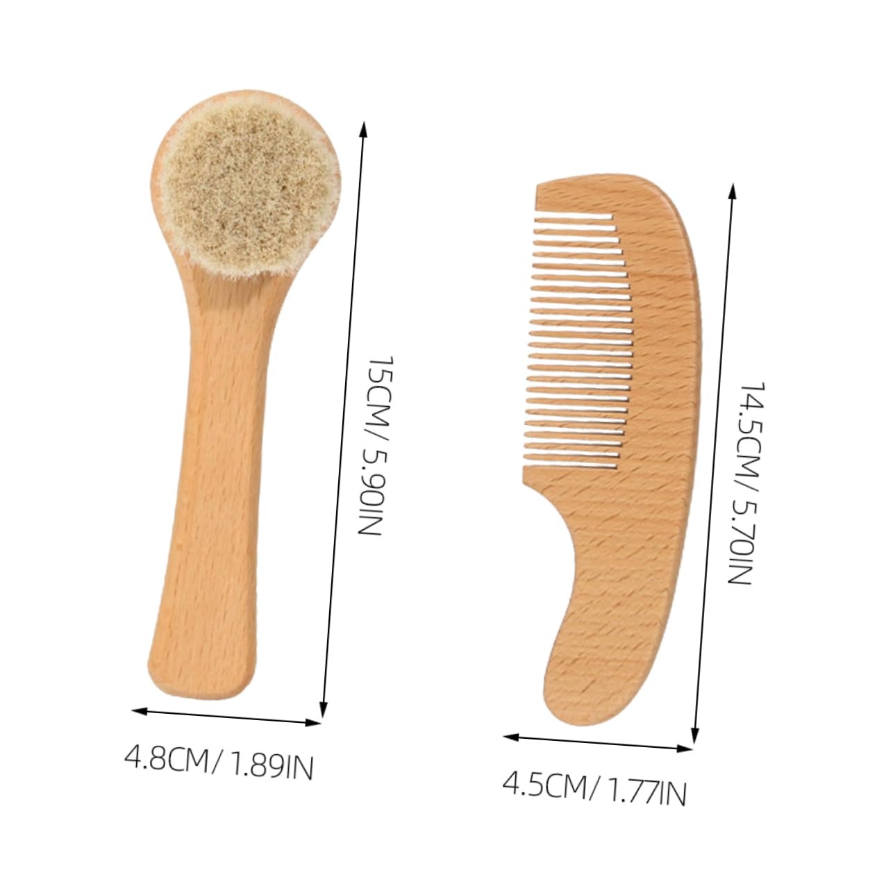 PartyKindom Newborn Baby Care Set Infant Bath Brush Hair Washing Shield Grooming Kit Newborn