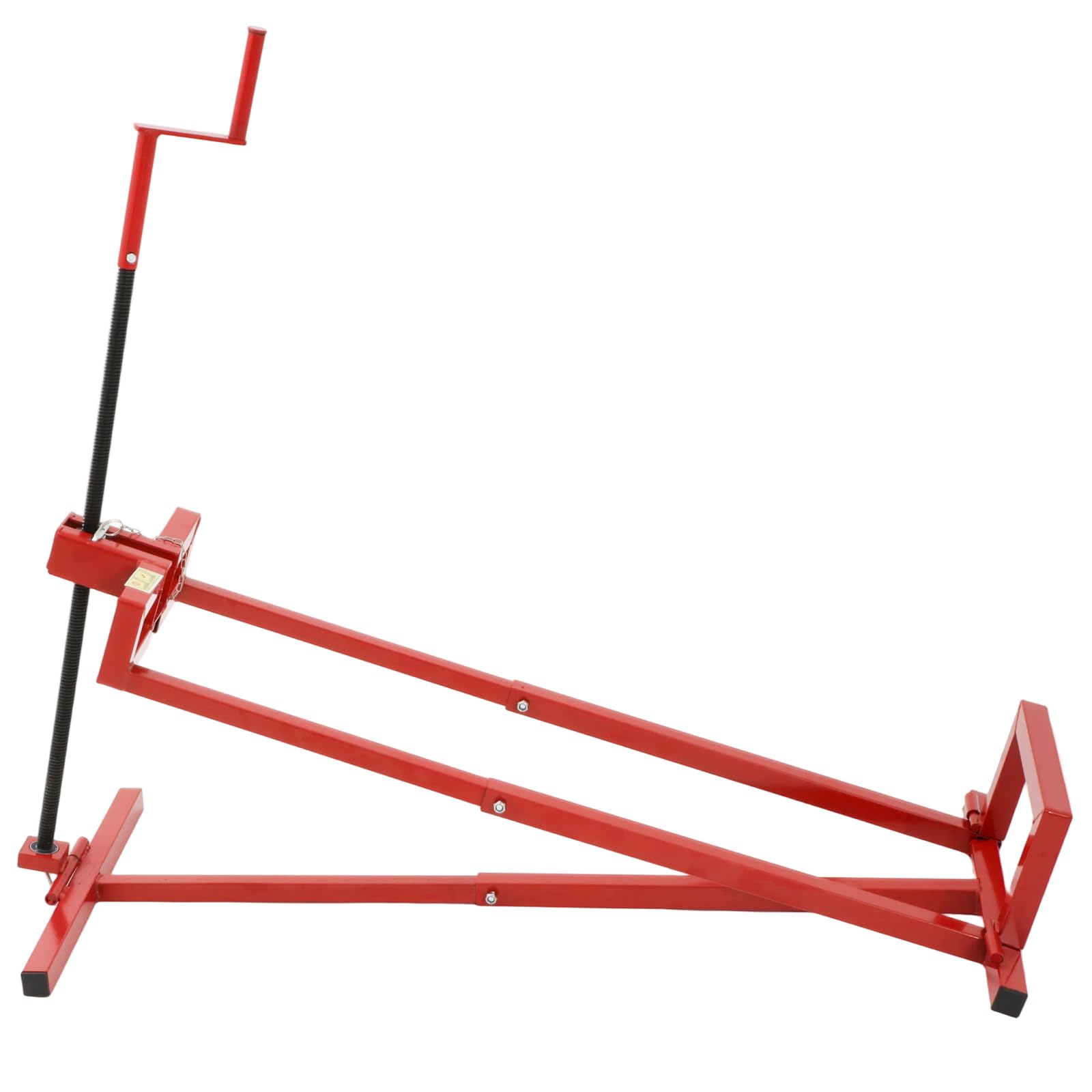 Lève-Tondeuse Tracteur-Tondeuse Dispositif de Levage Cric 400kg, Angle d'inclinaison à Environ 45° Rouge