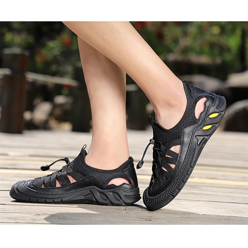 Outdoor Handmade Casual Beach Sandals Wading Sneakers Men Sandals Comfortable Soft Men's Shoes3