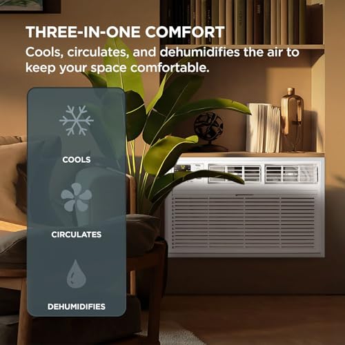 Image of TCL 14000 BTU Smart Through-the-Wall Air Conditioner, Quiet Energy Efficient AC Unit, Fan & Dehumidifier Unit, 700 Sq. Ft., 230V, Remote Control, Works with Alexa, Google Assistant & TCL Home App