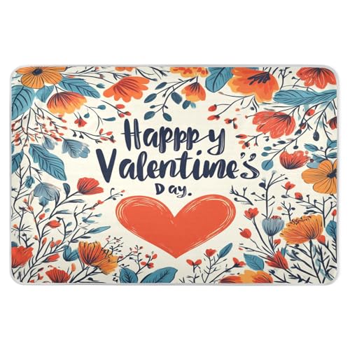 Valentines Day Florals Red Love Heart Happy Valentine's Day Extra Large Resuable Changing Pad Covers Soft Absorbent