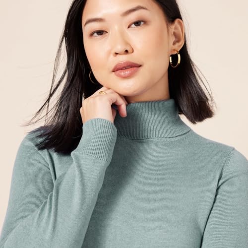Image of Amazon Essentials Women's Classic-Fit Lightweight Long-Sleeve Turtleneck Sweater