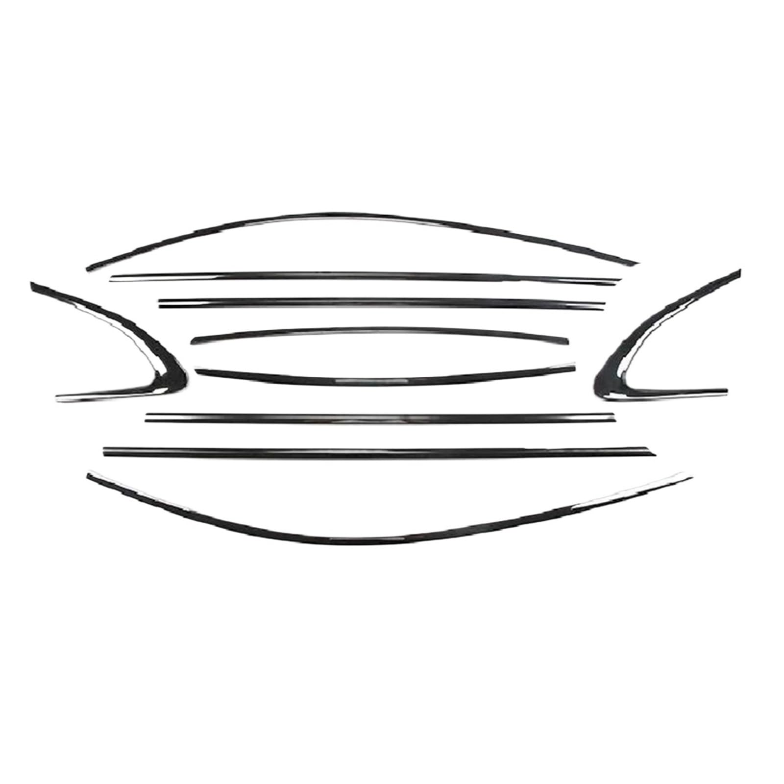 Car Window Rubber Seal for Chevy for Malibu 2016 2017 2018 2019 2020 2021 2022 2023 Stainless Steel Window Molding Strip Cover Window Weatherstrip