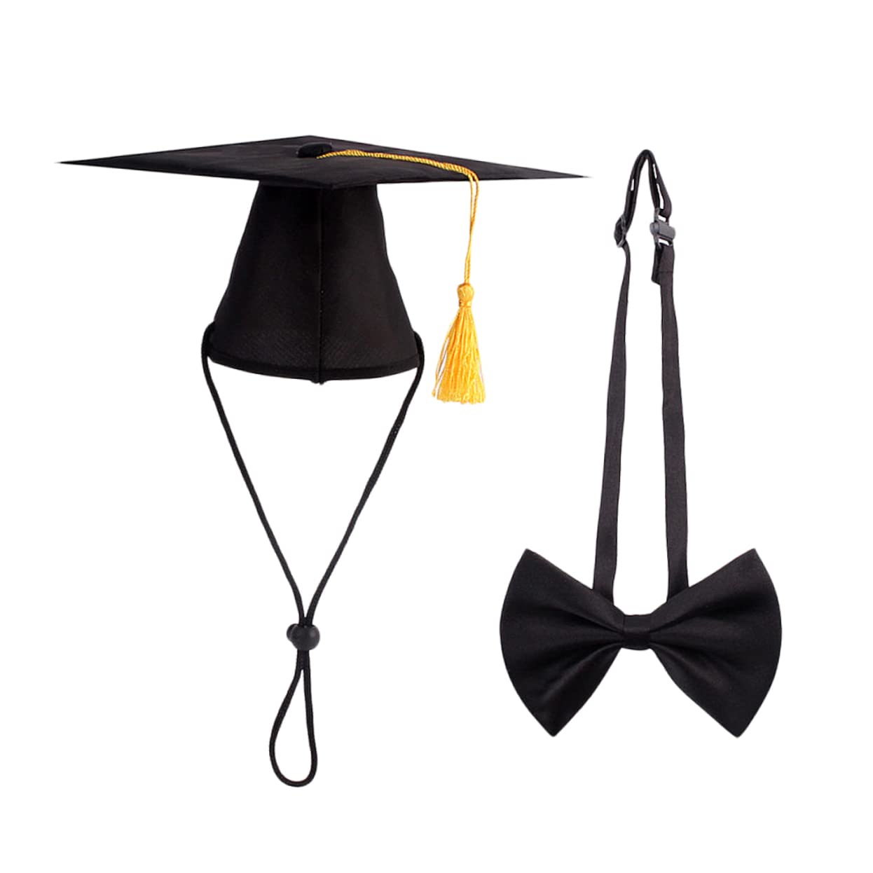 HEMOTON 1 Set Pet Doctorial Hat Bow Tie Set Reusable Hat for Pets for Birthdays Christmas Photo Props and Weekend Fun