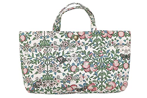 DDintex ディーディーインテックス FLORET LONDON バッグインバッグ03 オーチャード グリーン 27×5×15cm [リバティプリント使用]