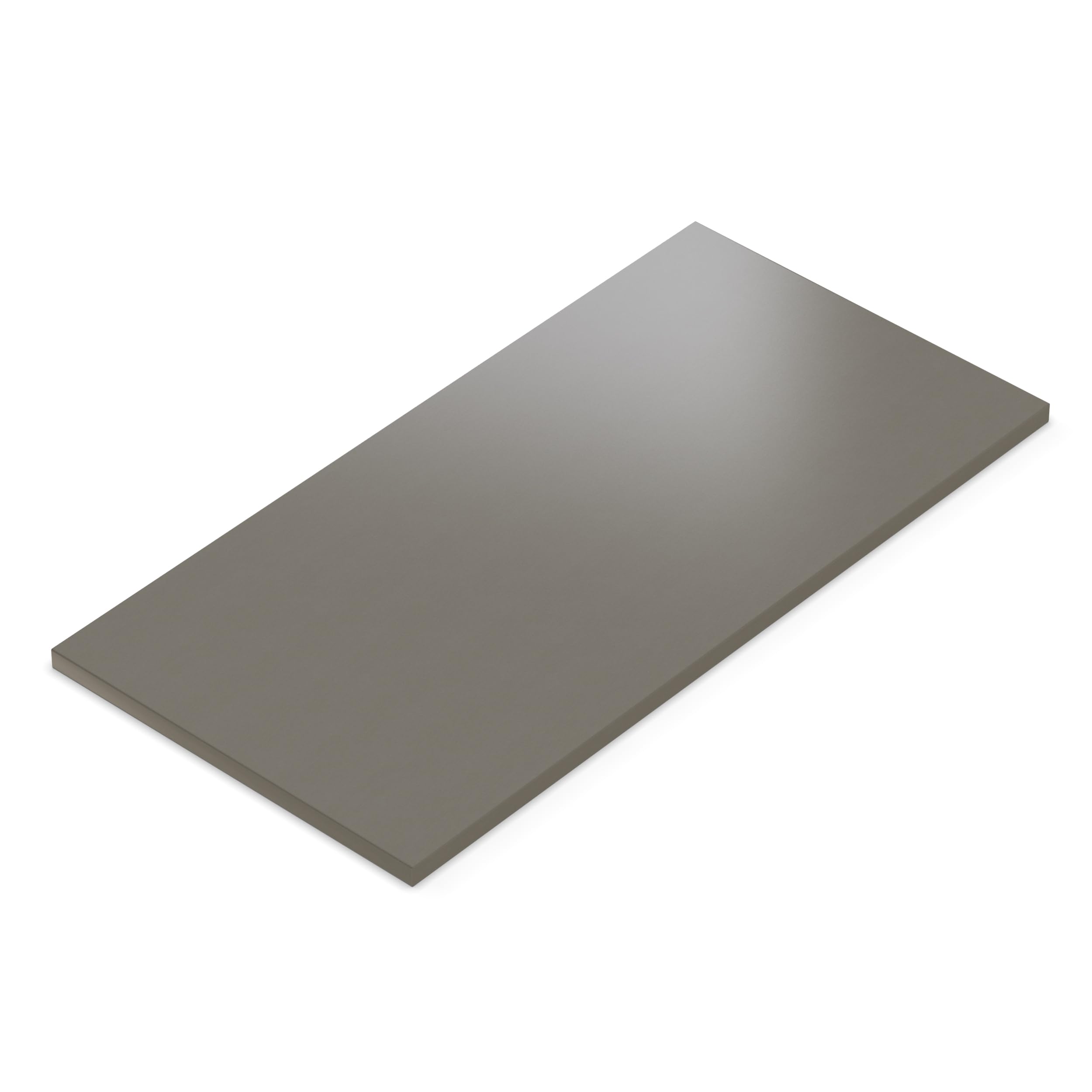 AUPROTEC Piano del tavolo 19mm Alux Caviar 100x60 cm I Pannello truciolare con bordo ABS da 2mm e incollaggio PU I rivestito in melammina I elegante e idrorepellente