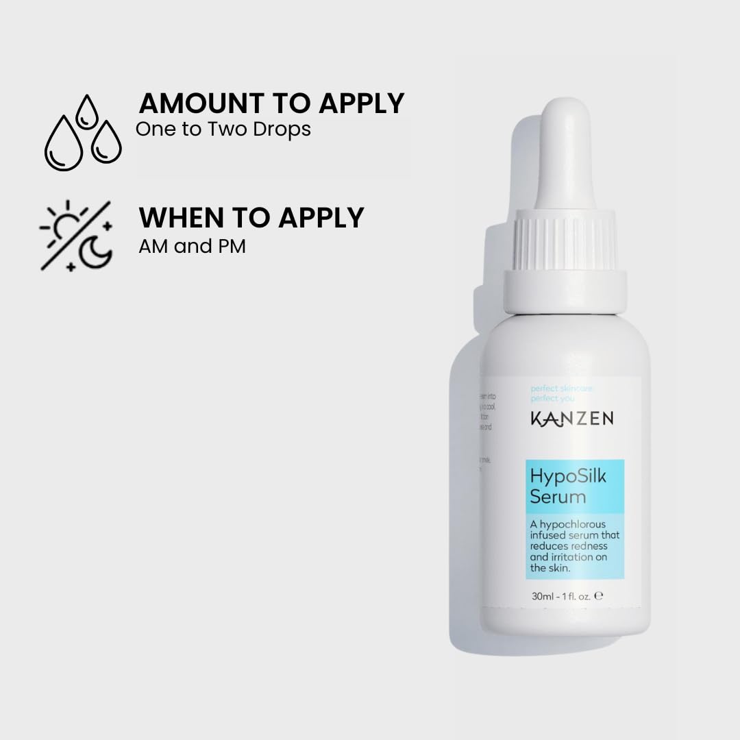 Kanzen Skincare Hyposilk Serum with Hypochlorous Acid, Protects the Skin and Reduces Redness and Irritation - Image 4