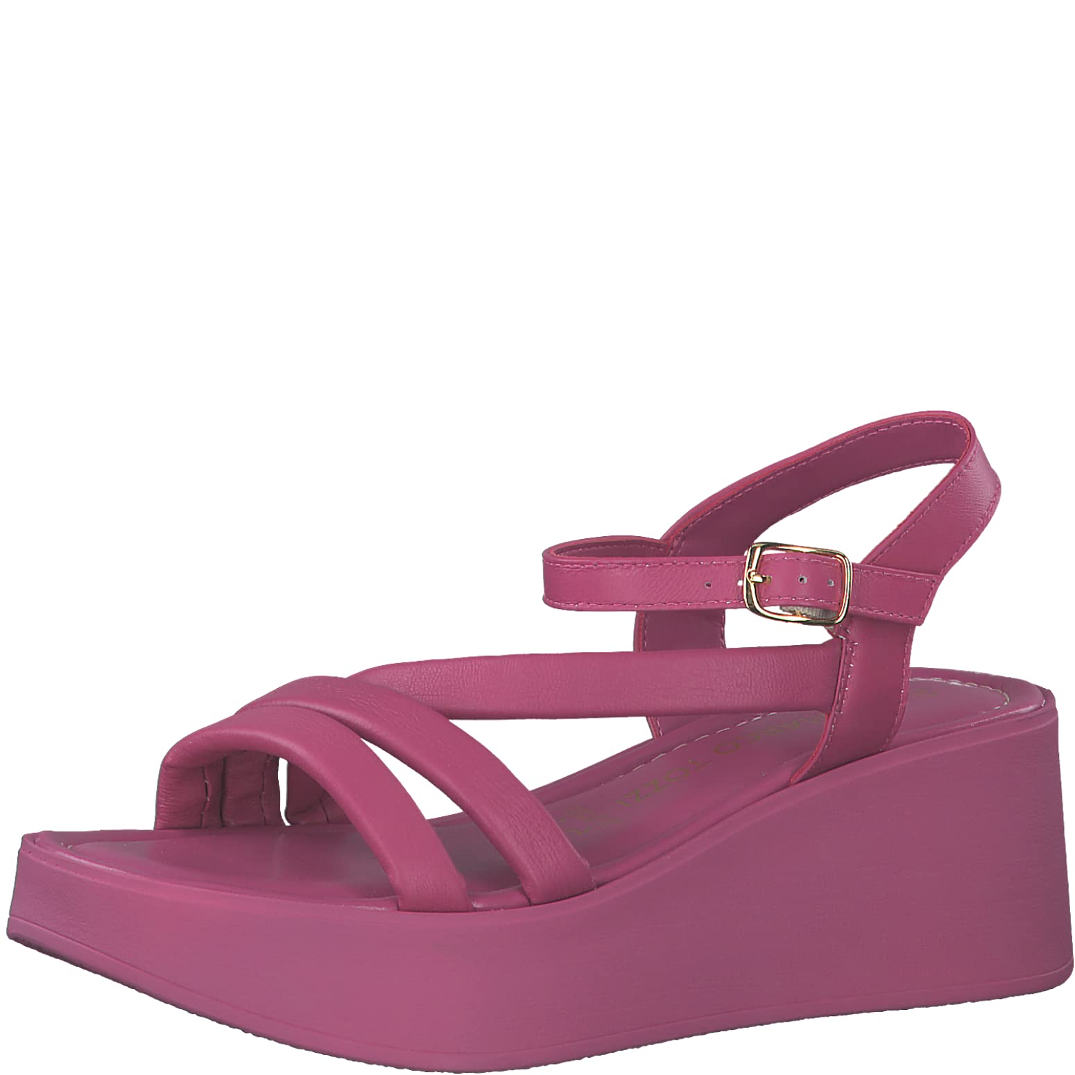 MARCO TOZZI Women's 2-2-28000-20 Wedge Sandals, Fuchsia, 7 UK