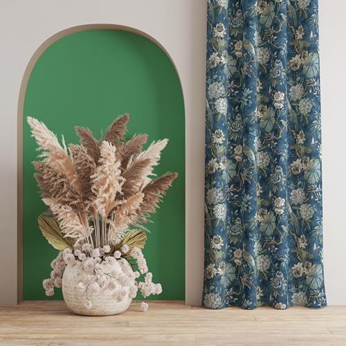 Image of Ultimate Trends Polyester Room Darkening Curtains for Doors and Window, Eyelets Curtain Block Up to 65% to 70% Sunlights, 7 FEET Packof 2,Deep Teal Blue