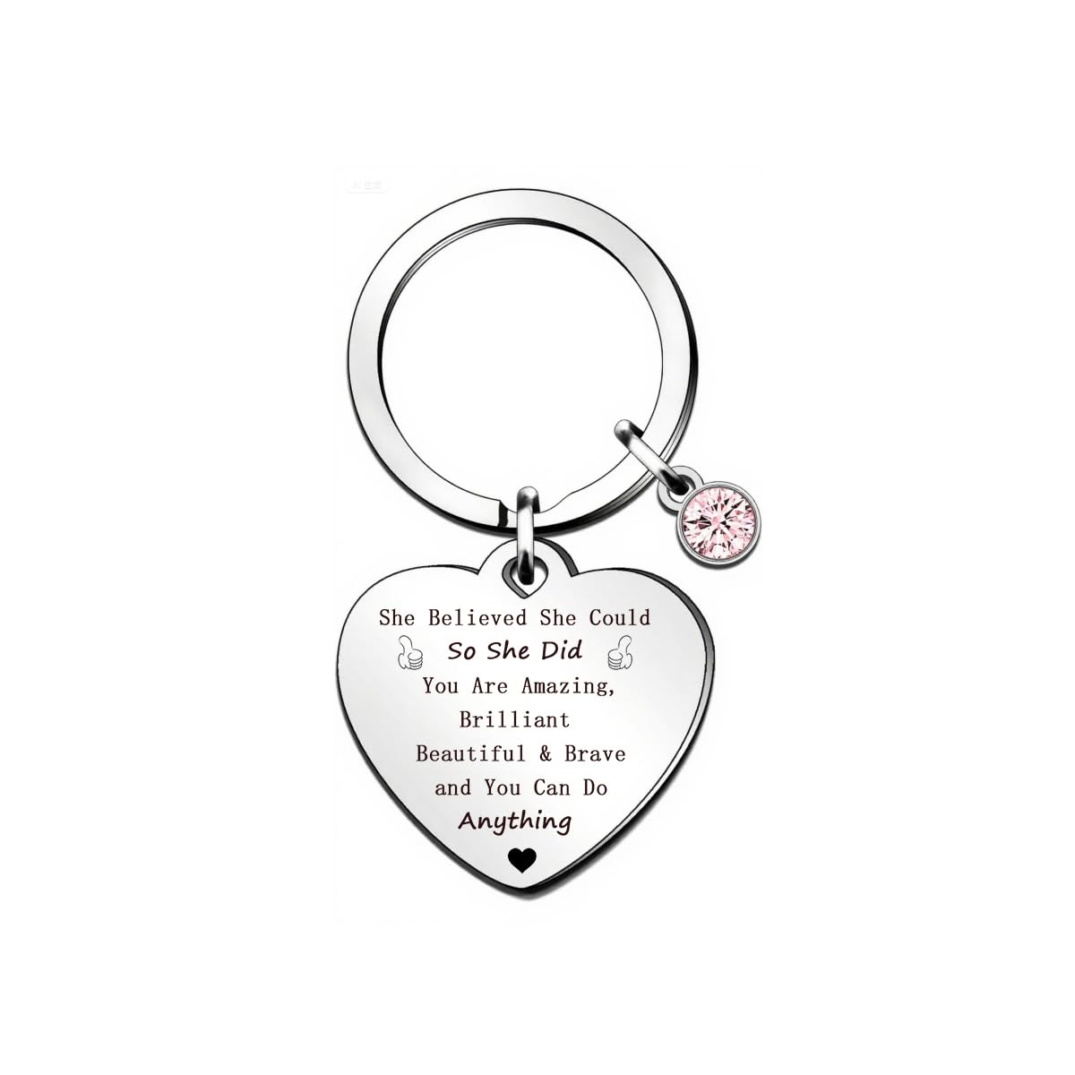 Tovii Women's Schoolgirl Congratulations Gifts Keychain Proud Of You Gifts Inspirational Gifts Keyring Graduation Gifts