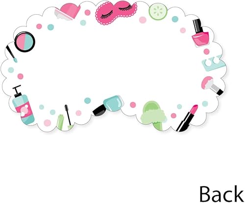 Miniatura 4 de Big Dot of Happiness Tarjetas de agradecimiento con forma de día de spa, tarjetas de agradecimiento para niñas, con sobres, juego de 12