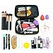 Relavel Double Layer Small Makeup Brush Bag, Travel Storage Cosmetic Makeup Bag, Small and Light, the Best Gift for Girlfriend, with Detachable Partition(Gray)