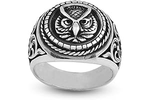 925 Sterling Silver Owl Signet Ring: Unveil the Mystery